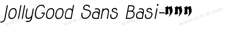 JollyGood Sans Basi字体转换